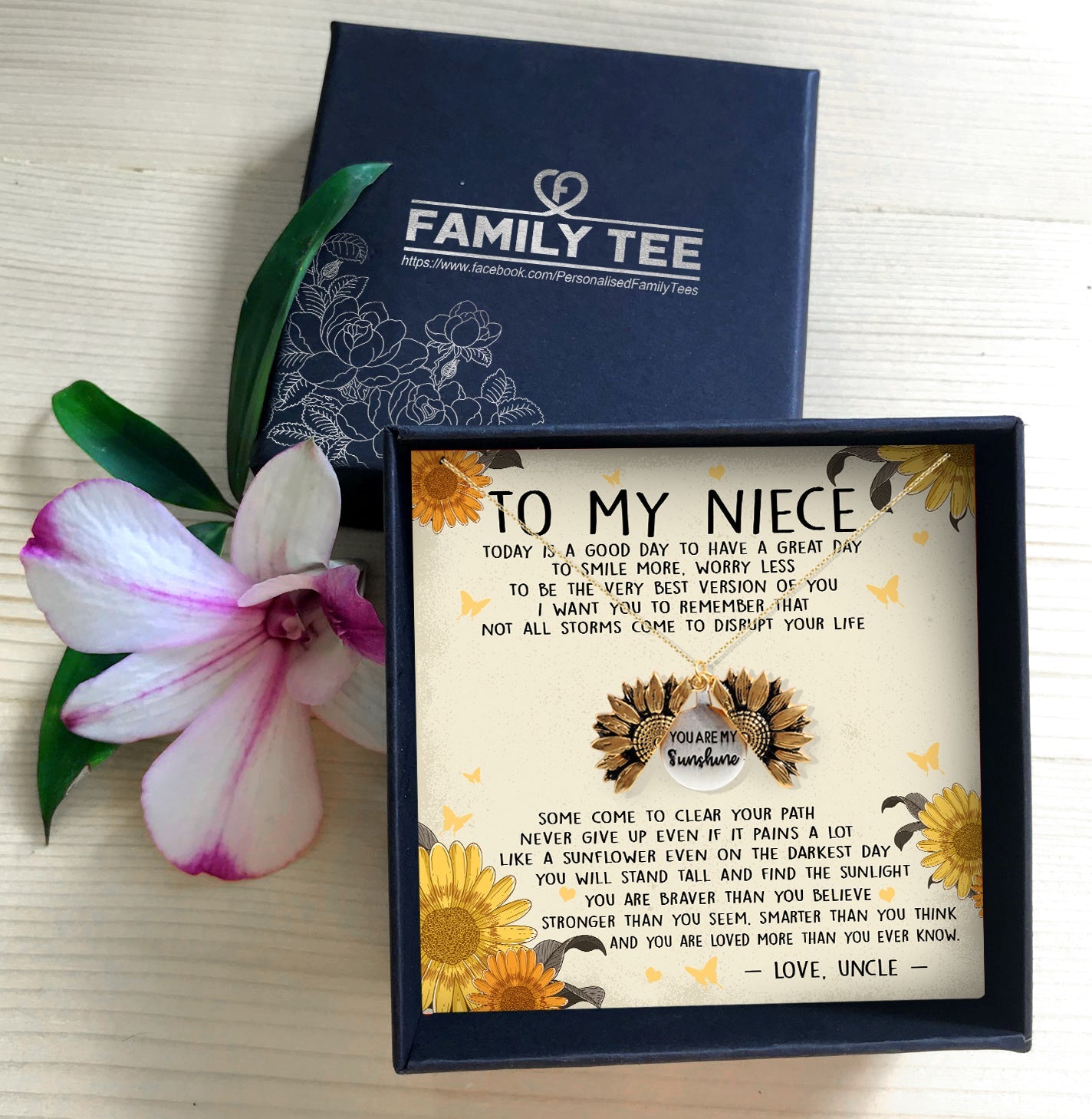 YOU ARE LOVED MORE THAN YOU EVER KNOW - NECKLACE FOR NIECE