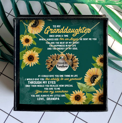YOU ARE MY SUNSHINE - NECKLACE FOR GRANDDAUGHTER