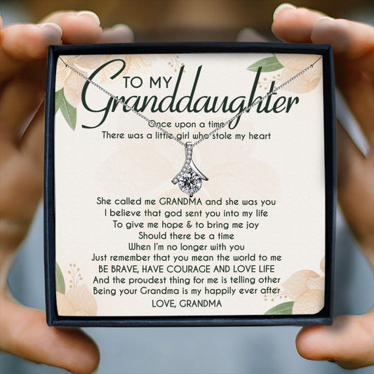 I BELIEVE THAT GOD SENT YOU INTO MY LIFE - NECKLACE FOR GRANDDAUGHTER