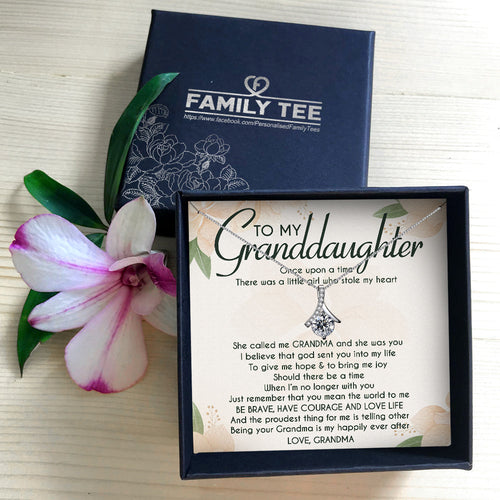 I BELIEVE THAT GOD SENT YOU INTO MY LIFE - NECKLACE FOR GRANDDAUGHTER