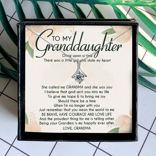 I BELIEVE THAT GOD SENT YOU INTO MY LIFE - NECKLACE FOR GRANDDAUGHTER