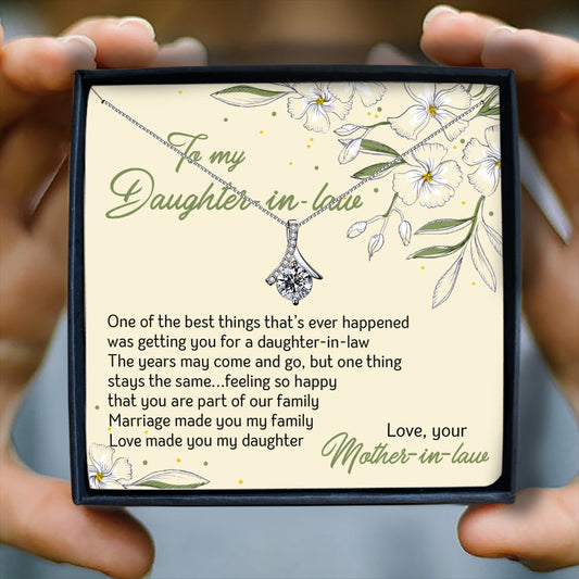 YOU ARE PART OF OUR FAMILY - NECKLACE FOR DAUGHTER-IN-LAW