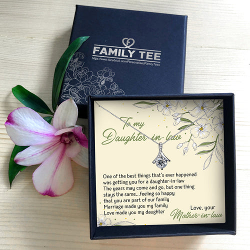 YOU ARE PART OF OUR FAMILY - NECKLACE FOR DAUGHTER-IN-LAW