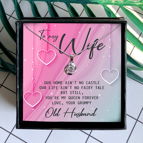 YOU'RE MY QUEEN FOREVER  - NECKLACE FOR WIFE FROM HUSBAND