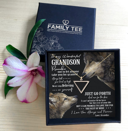 NEVER STOP BELIEVING IN YOURSELF - SPECIAL GIFT FOR GRANDSON