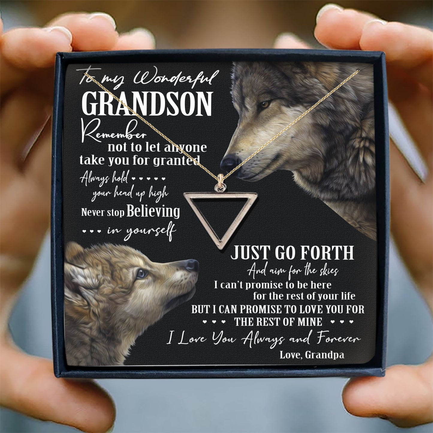 NEVER STOP BELIEVING IN YOURSELF - SPECIAL GIFT FOR GRANDSON