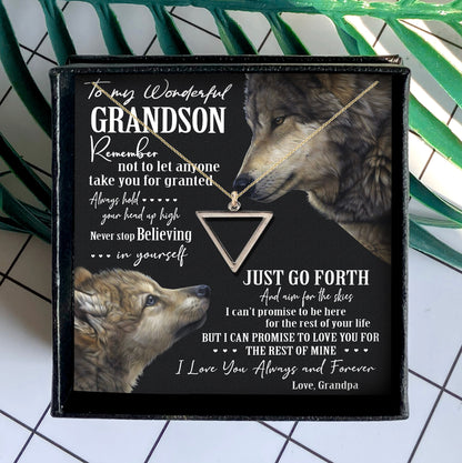 NEVER STOP BELIEVING IN YOURSELF - SPECIAL GIFT FOR GRANDSON
