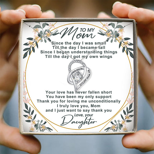 THANK YOU FOR LOVING ME UNCONDITIONALLY - NECKLACE FOR MOM FROM DAUGHTER