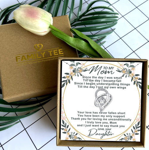 THANK YOU FOR LOVING ME UNCONDITIONALLY - NECKLACE FOR MOM FROM DAUGHTER