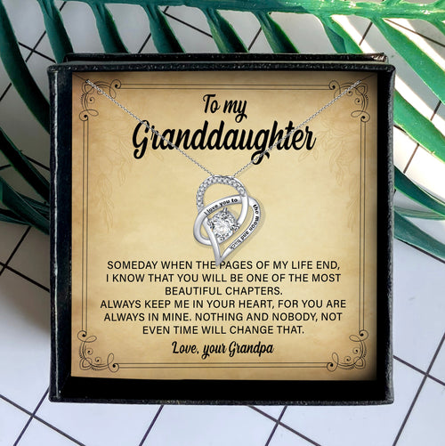 KEEP ME IN YOUR HEART - NECKLACE FOR GRANDDAUGHTER