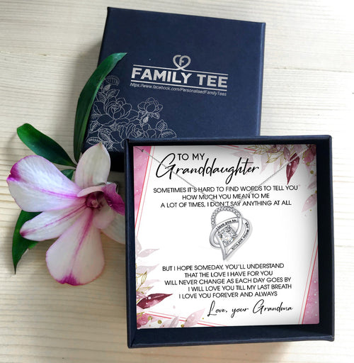 I LOVE YOU FOREVER AND ALWAYS - NECKLACE FOR GRANDDAUGHTER FROM GRANDMA