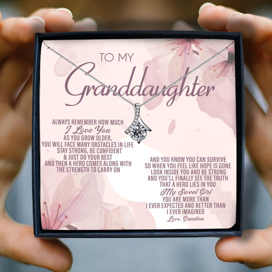 ALWAYS REMEMBER HOW MUCH I LOVE YOU - NECKLACE FOR GRANDDAUGHTER