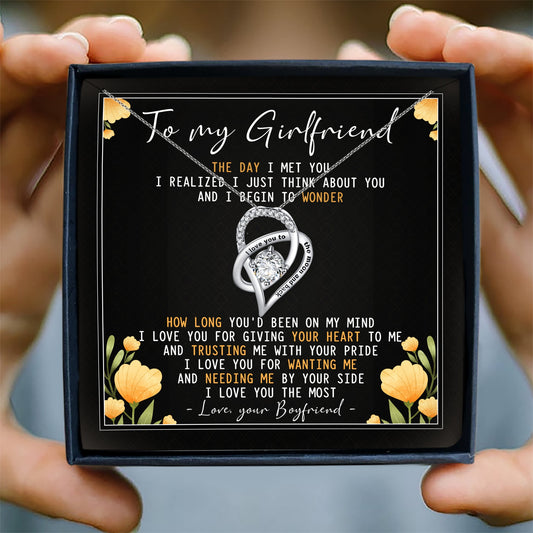 I LOVE YOU FOR GIVING YOUR HEART TO ME  - NECKLACE FOR GIRLFRIEND