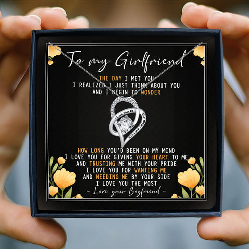 I LOVE YOU FOR GIVING YOUR HEART TO ME  - NECKLACE FOR GIRLFRIEND