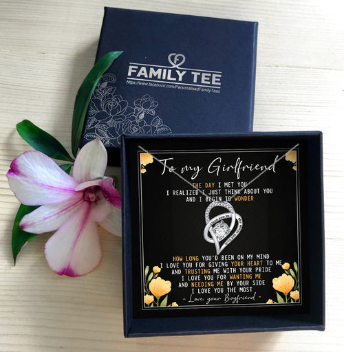 I LOVE YOU FOR GIVING YOUR HEART TO ME  - NECKLACE FOR GIRLFRIEND