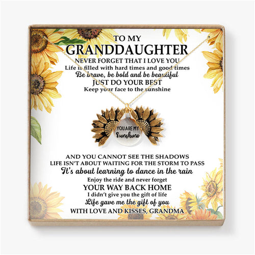 NEVER FORGET THAT I LOVE YOU - NECKLACE FOR GRANDDAUGHTER