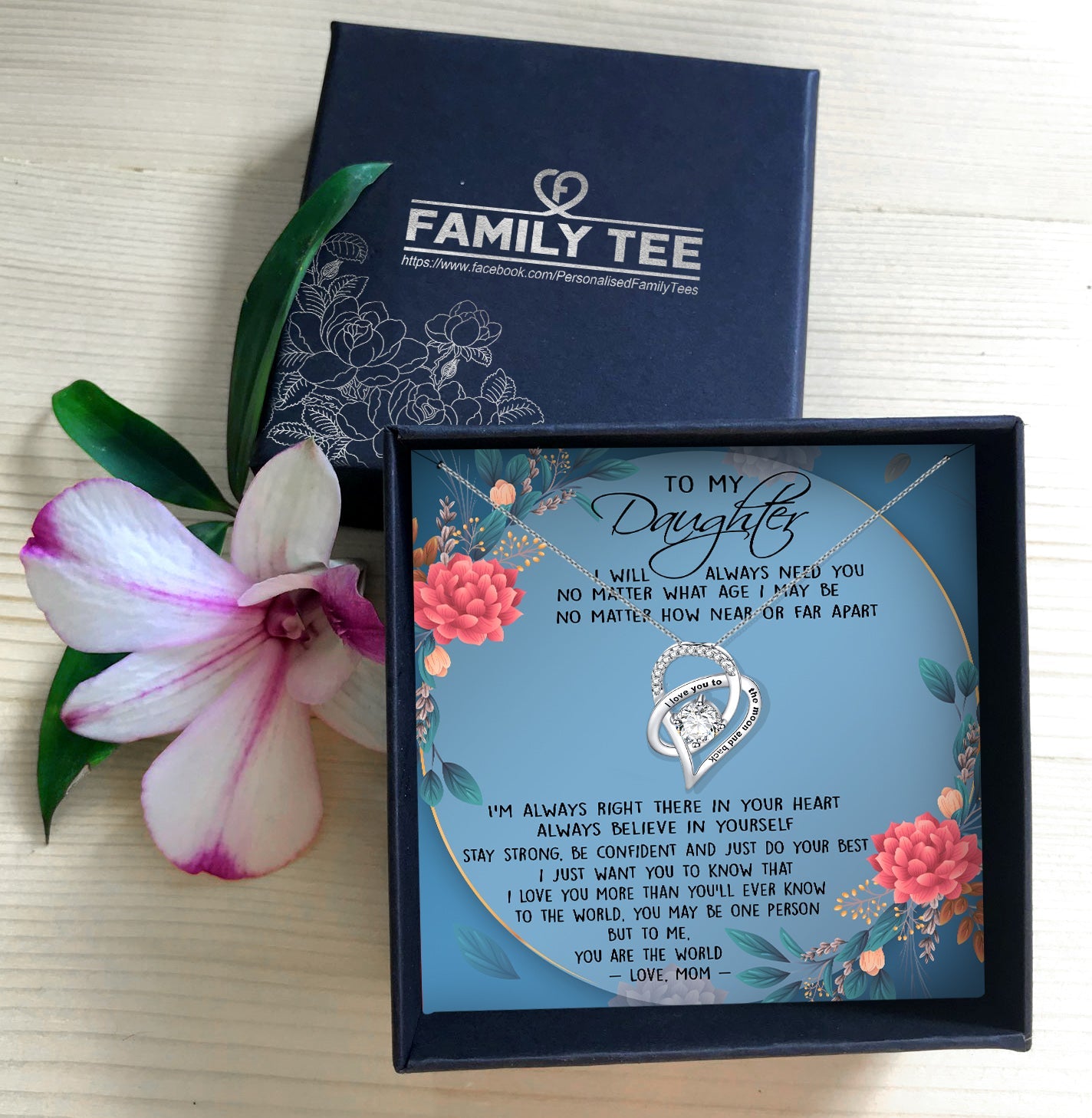 I LOVE YOU MORE THAN YOU'LL EVER KNOW - NECKLACE FOR DAUGHTER FROM MOM