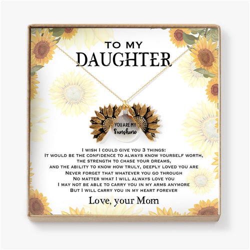 I WILL CARRY YOU IN MY HEART FOREVER - NECKLACE FOR DAUGHTER
