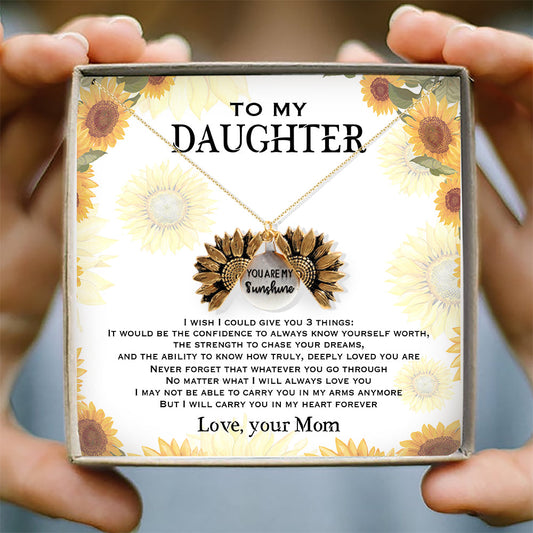 I WILL CARRY YOU IN MY HEART FOREVER - NECKLACE FOR DAUGHTER