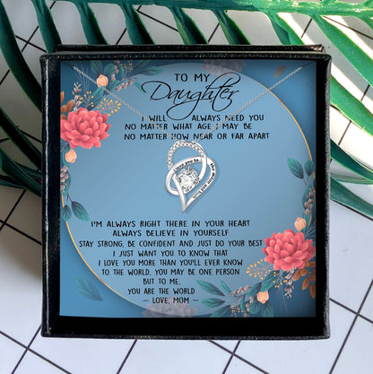 I LOVE YOU MORE THAN YOU'LL EVER KNOW - NECKLACE FOR DAUGHTER FROM MOM