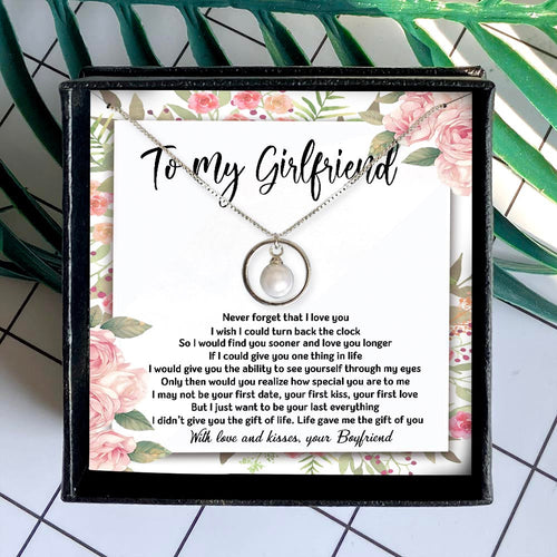 NEVER FORGET THAT I LOVE YOU - NECKLACE FOR GIRLFRIEND FROM BOYFRIEND