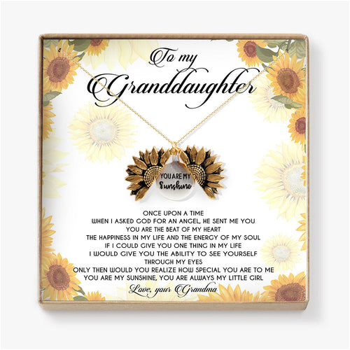 YOU ARE MY SUNSHINE - NECKLACE FOR GRANDDAUGHTER