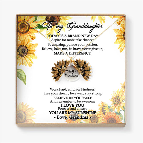 YOU ARE MY SUNSHINE - NECKLACE FOR GRANDDAUGHTER