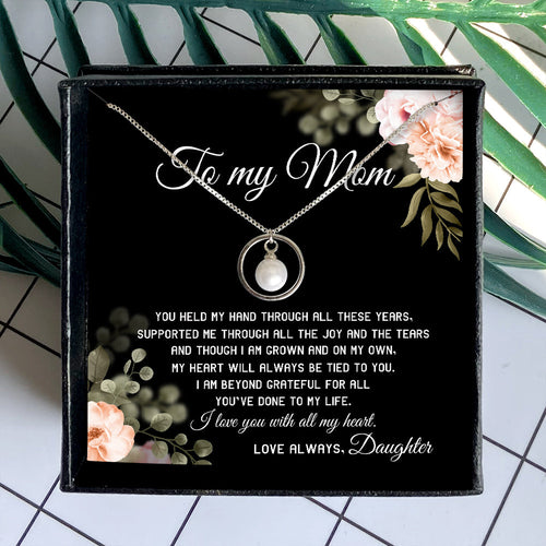I LOVE YOU WITH ALL MY HEART - NECKLACE FOR MOM FROM DAUGHTER