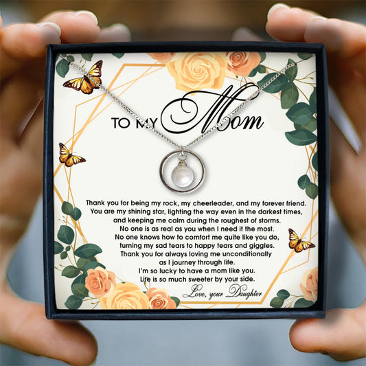 LIFE IS SO MUCH SWEETER BY YOUR SIDE - NECKLACE FOR MOM FROM DAUGHTER