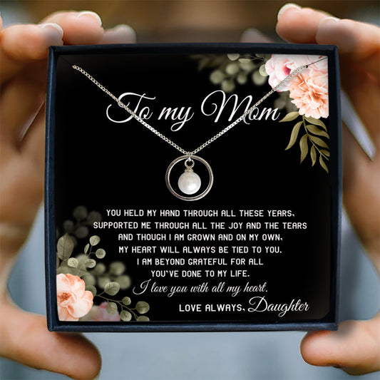 I LOVE YOU WITH ALL MY HEART - NECKLACE FOR MOM FROM DAUGHTER