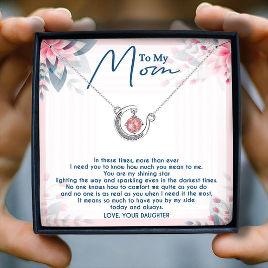 YOU ARE MY SHINING STAR - CRYSTAL CLAVICLE NECKLACE FOR MOM