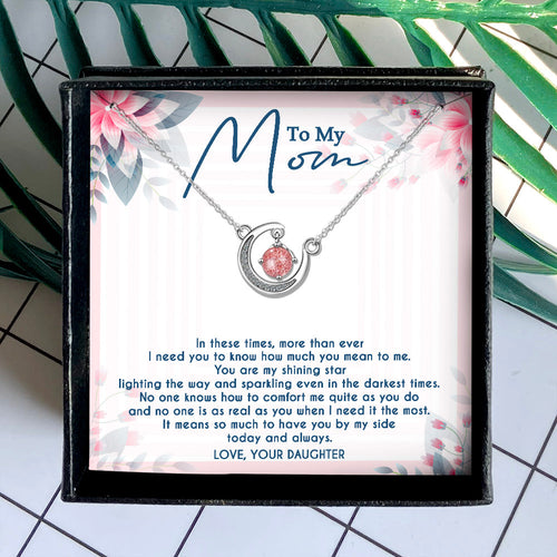 YOU ARE MY SHINING STAR - CRYSTAL CLAVICLE NECKLACE FOR MOM