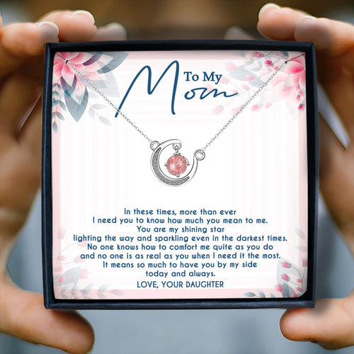 YOU ARE MY SHINING STAR - CRYSTAL CLAVICLE NECKLACE FOR MOM