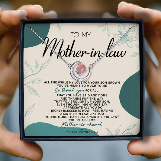 YOU'VE MEANT SO MUCH TO ME - CRYSTAL CLAVICLE NECKLACE FOR MOTHER-IN-LAW