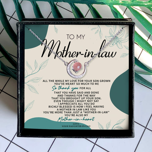 YOU'VE MEANT SO MUCH TO ME - CRYSTAL CLAVICLE NECKLACE FOR MOTHER-IN-LAW