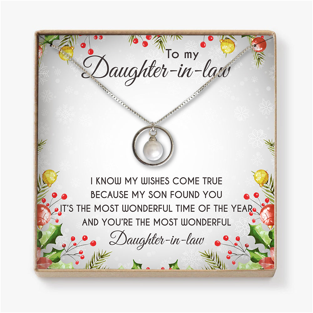 I KNOW MY WISHES COME TRUE - NECKLACE FOR DAUGHTER-IN-LAW FROM MOTHER-IN-LAW