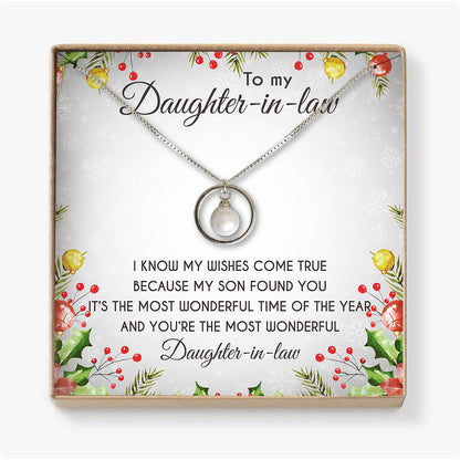 I KNOW MY WISHES COME TRUE - NECKLACE FOR DAUGHTER-IN-LAW FROM MOTHER-IN-LAW