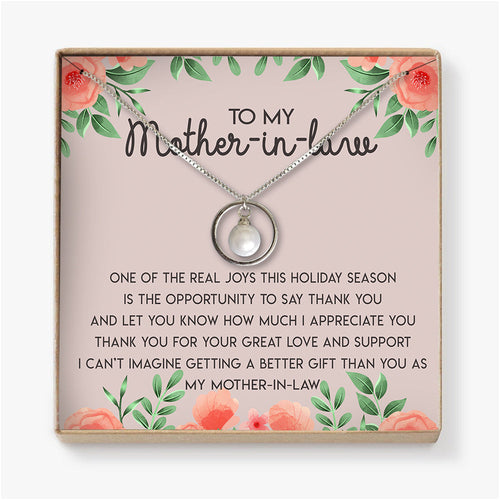 THANK YOU FOR YOUR GREAT LOVE AND SUPPORT - NECKLACE FOR MOTHER-IN-LAW