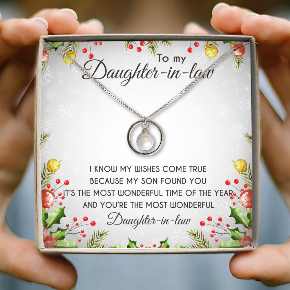 I KNOW MY WISHES COME TRUE - NECKLACE FOR DAUGHTER-IN-LAW FROM MOTHER-IN-LAW