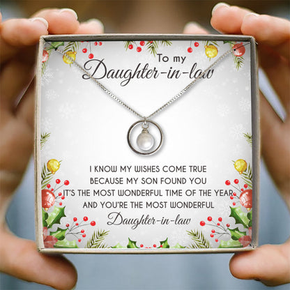 I KNOW MY WISHES COME TRUE - NECKLACE FOR DAUGHTER-IN-LAW FROM MOTHER-IN-LAW