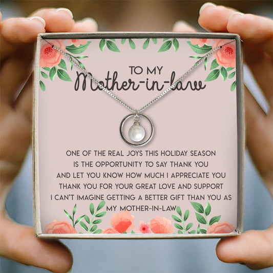 THANK YOU FOR YOUR GREAT LOVE AND SUPPORT - NECKLACE FOR MOTHER-IN-LAW