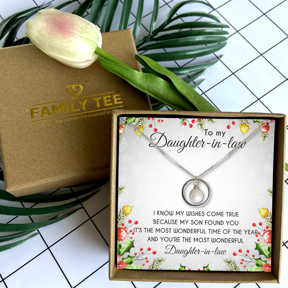I KNOW MY WISHES COME TRUE - NECKLACE FOR DAUGHTER-IN-LAW FROM MOTHER-IN-LAW