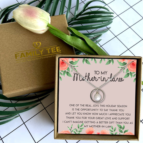 THANK YOU FOR YOUR GREAT LOVE AND SUPPORT - NECKLACE FOR MOTHER-IN-LAW