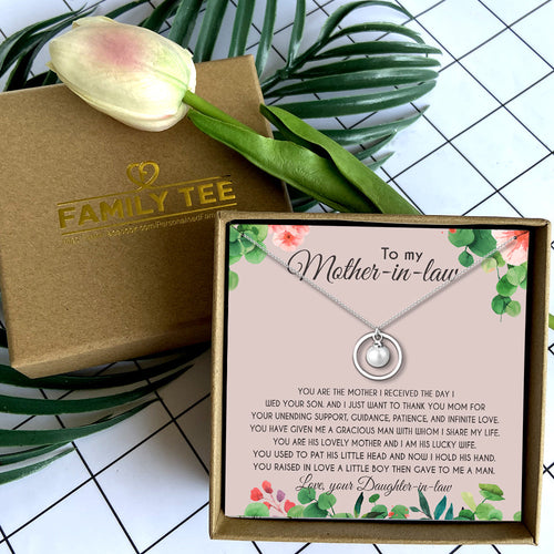 I JUST WANT TO THANK YOU MOM - NECKLACE FOR MOTHER-IN-LAW FROM DAUGHTER-IN-LAW