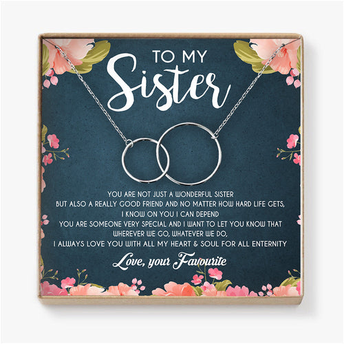 I ALWAYS LOVE YOU WITH ALL MY HEART - NECKLACE FOR SISTER