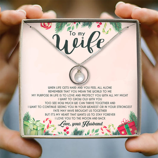 REMEMBER THAT YOU MEAN THE WORLD TO ME - NECKLACE FOR WIFE