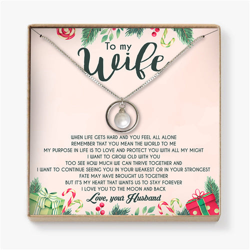 REMEMBER THAT YOU MEAN THE WORLD TO ME - NECKLACE FOR WIFE