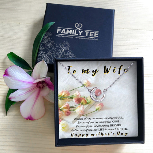 HAPPY MOTHER'S DAY - CRYSTAL CLAVICLE NECKLACE FOR WIFE