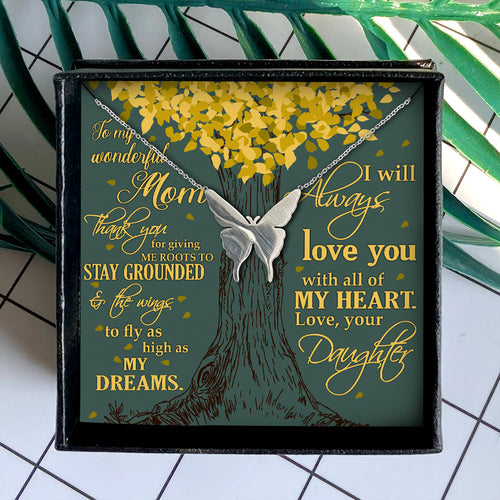 I WILL ALWAYS LOVE YOU WITH ALL OF MY HEART - NECKLACE FOR MOM