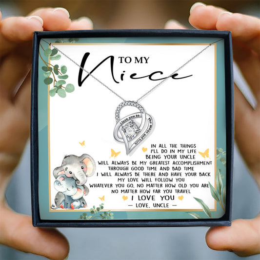 MY LOVE WILL FOLLOW YOU - NECKLACE FOR NIECE FROM UNCLE